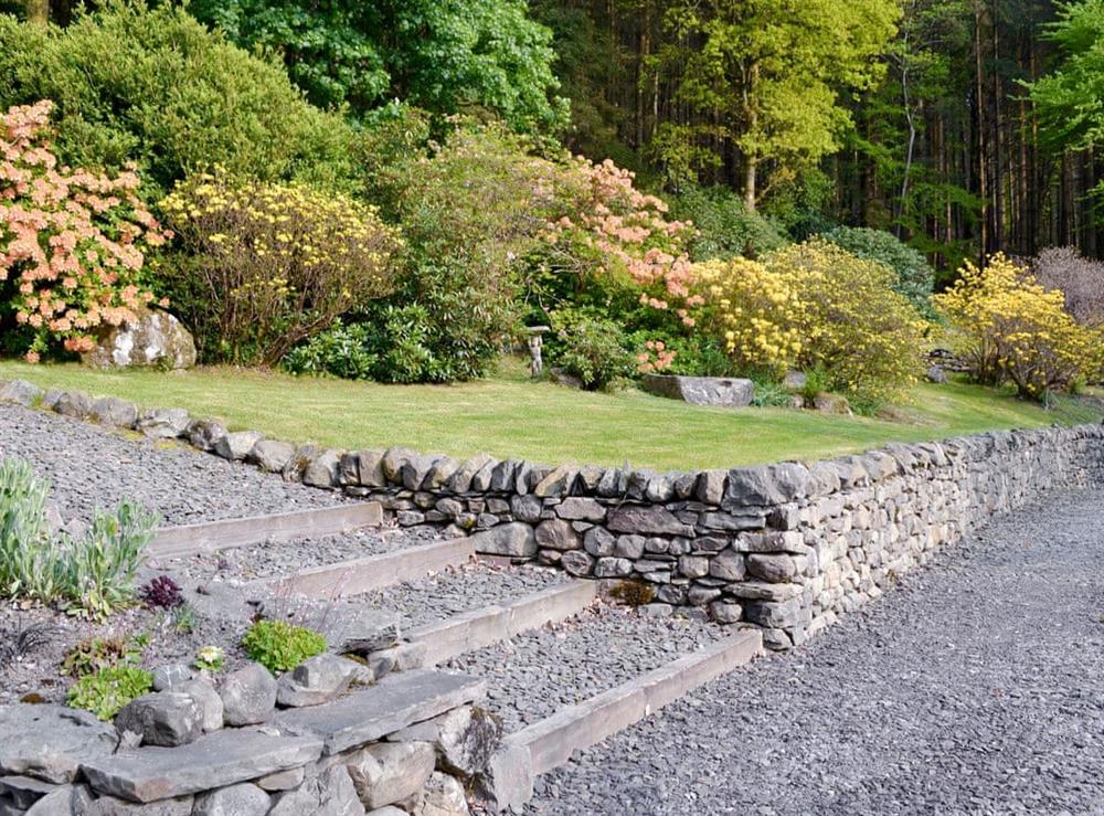 Immaculately presented grounds at Ellerside in Cark, near Cartmel, Cumbria