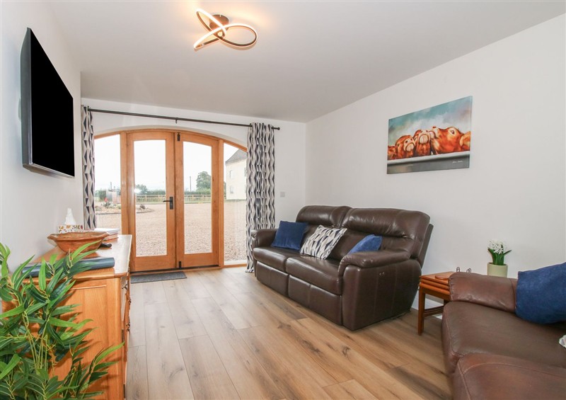 The living area at Elm Barn, Northwood near Wem