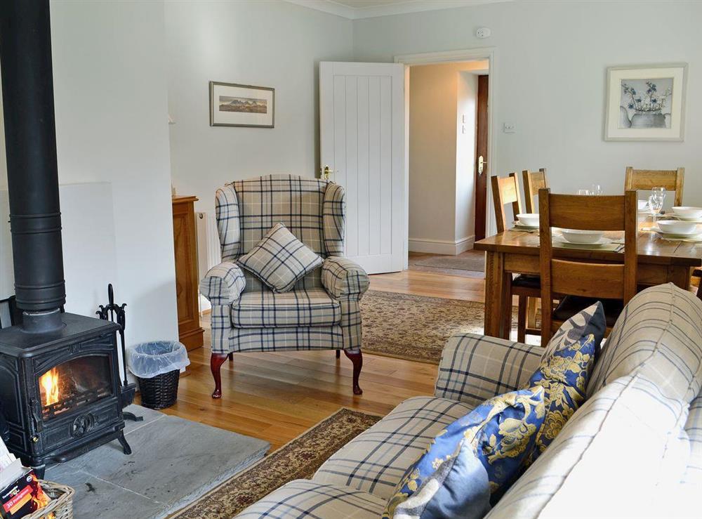 Spacious living room/dining room at Elm Cottage in Crawfordjohn, Nr Biggar, S. Lanarkshire., Great Britain