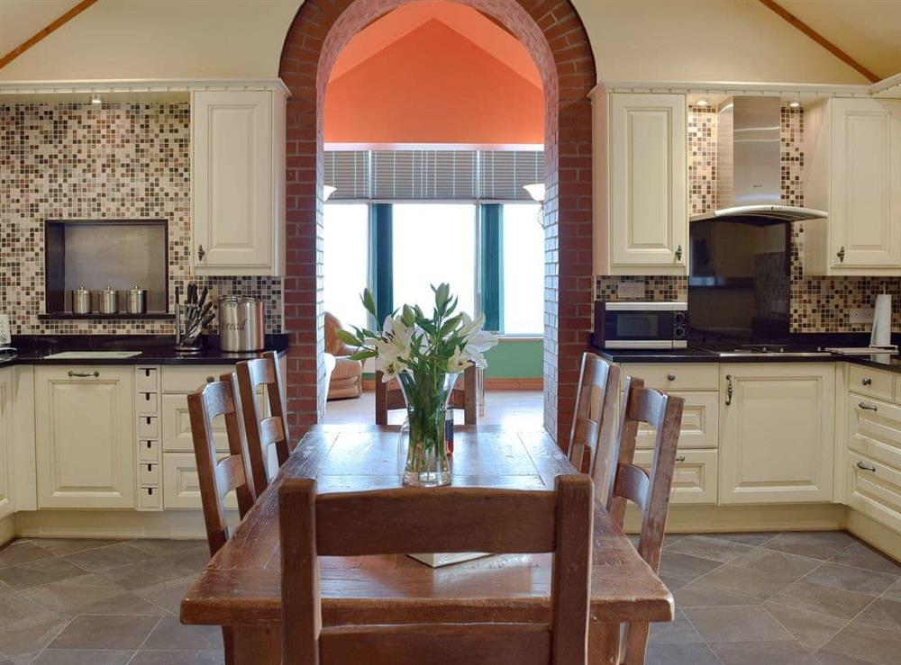 Wonderful, spacious, well equipped kitchen at Elm Cottage in Cwmbach, near Whitland, Dyfed