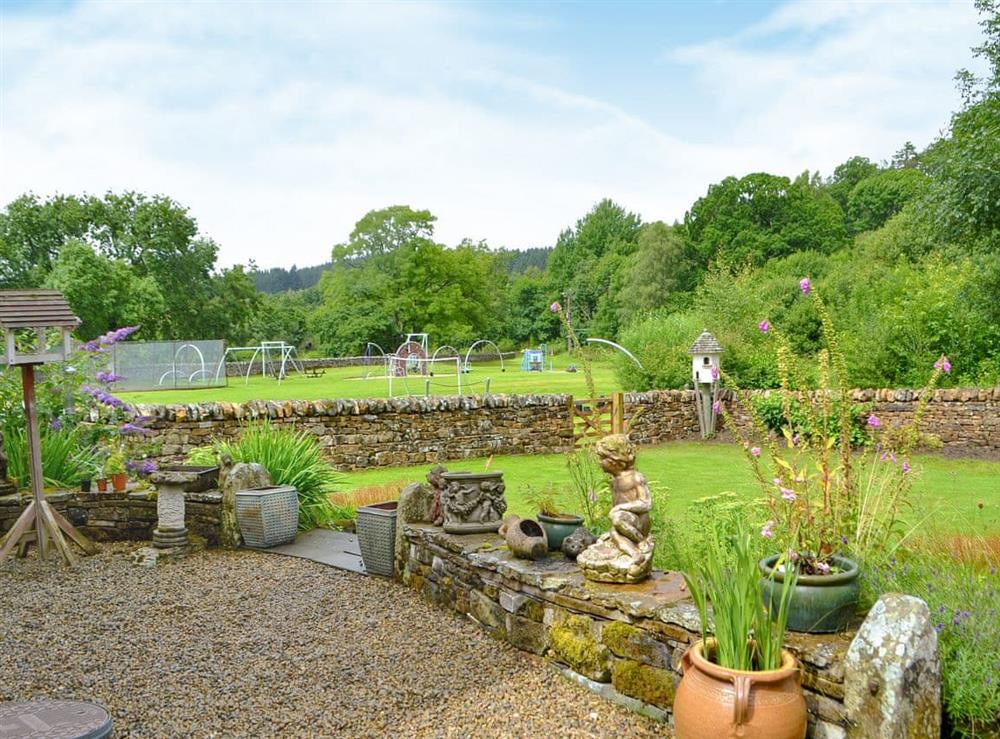 Delightful garden at Elm Croft in Falstone, near Bellingham, Northumberland