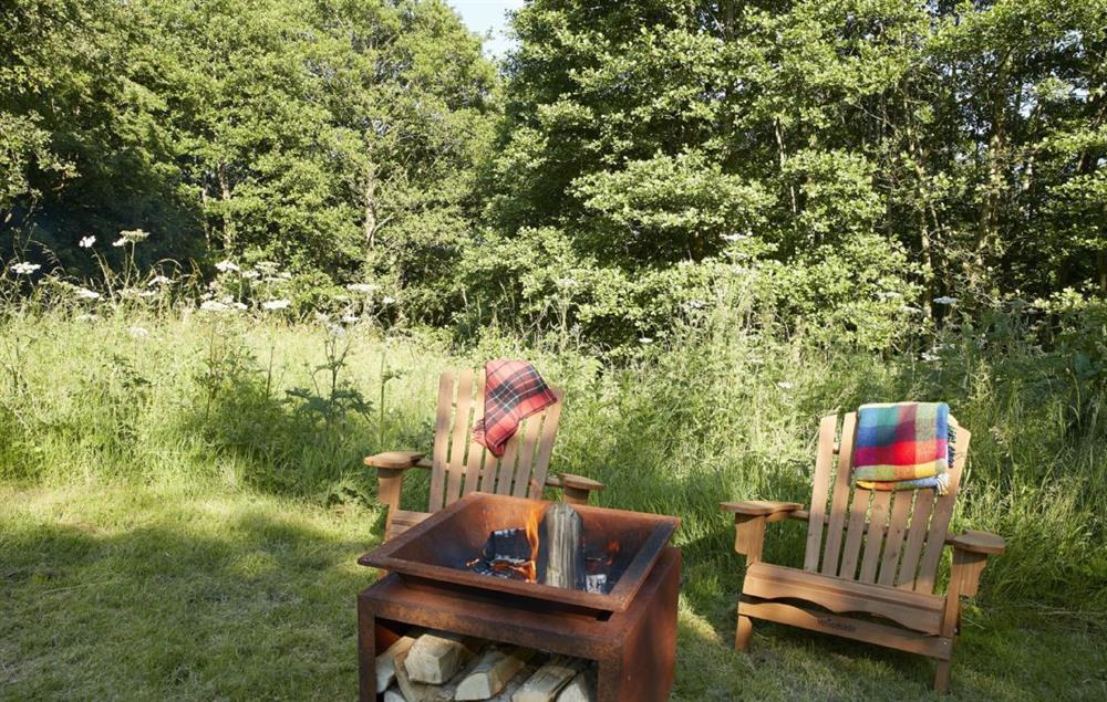 Fire pit and outside area  at Elm Retreat, Blencowe, near Greystoke