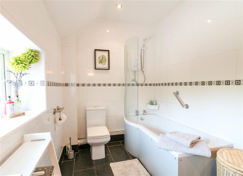This is the bathroom at Elm Tree Cottage, Great Dalby near Melton Mowbray