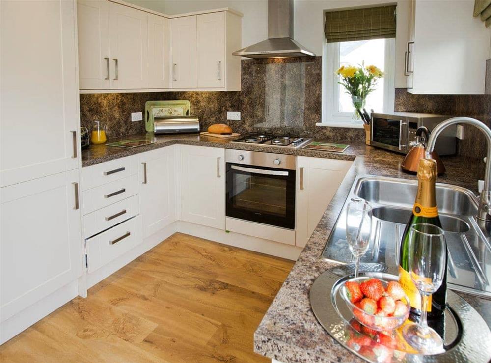Well-equipped kitchen at Elmcot in Keswick, Cumbria