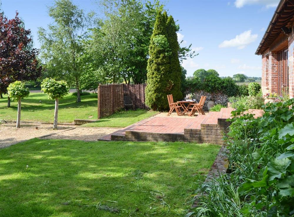 Garden at Elmtree Barn in Skeyton, near North Walsham, Norfolk