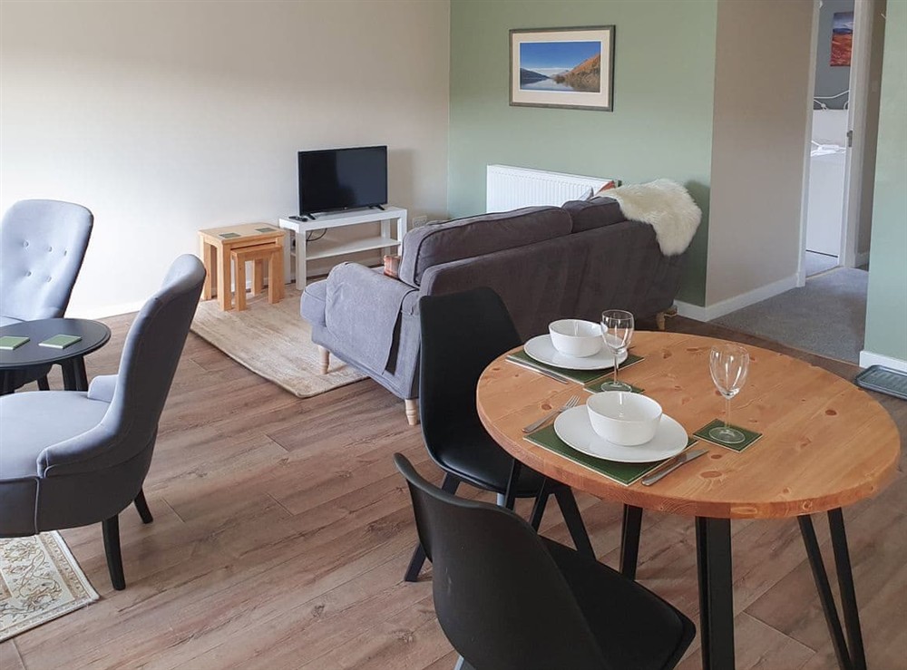 Open plan living space at Elmwood West in Pitlochry, Perthshire