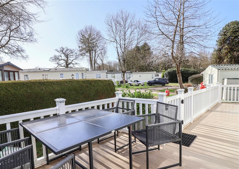 The garden at Elsie Rose, Woodlands Hall Caravan Park near Ruthin