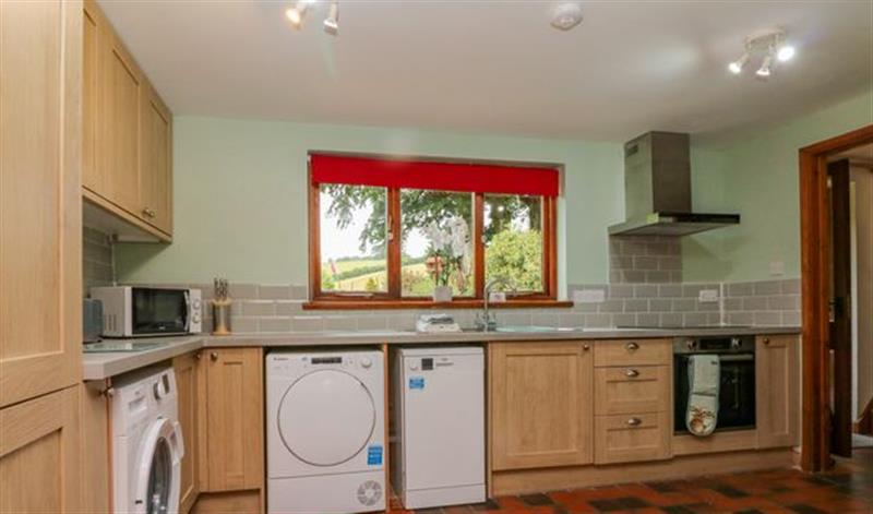This is the kitchen at Elsworthy Farm Cottage, Wootton Courtenay