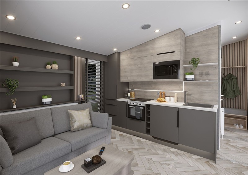 Kitchen at Elter Luxury Pod, Keswick