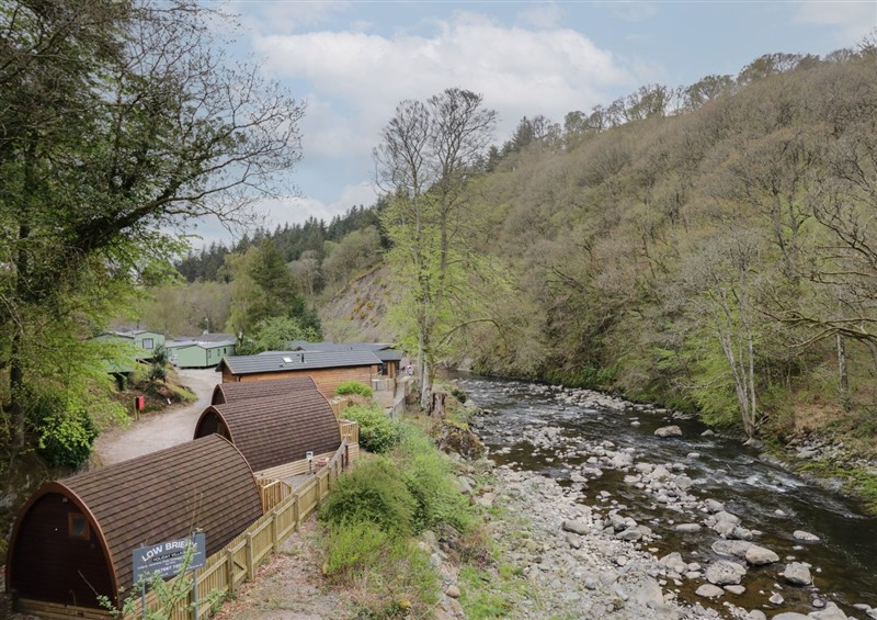 The setting at Elter Luxury Pod, Keswick