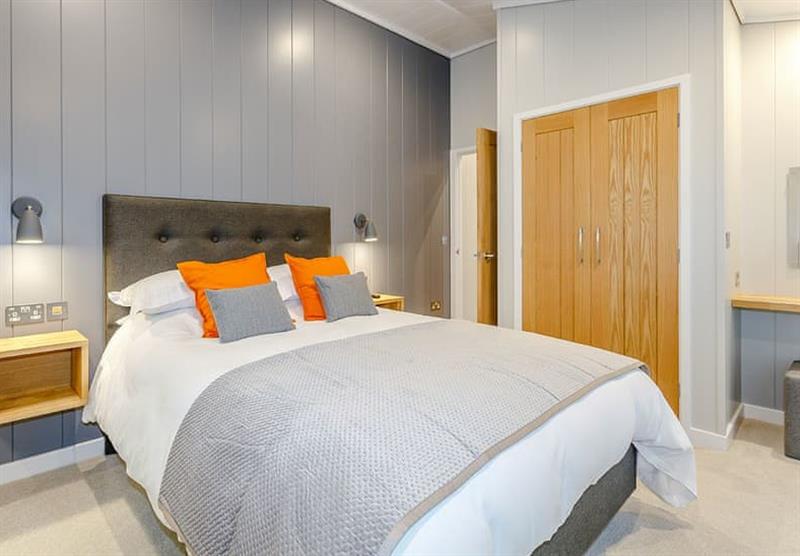 One of the bedrooms in Foxy at Elton Furze Retreats in Haddon, Peterborough