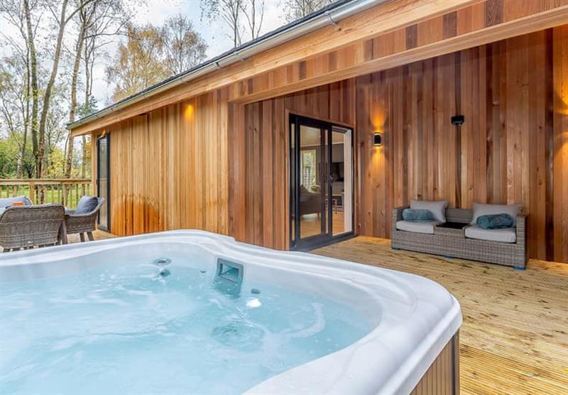 The hot tub in Florence at Elton Furze Retreats in Haddon, Peterborough