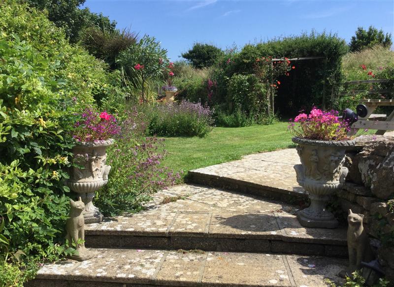 Enjoy the garden at Elworth Farmhouse Cottage, Elworth near Abbotsbury