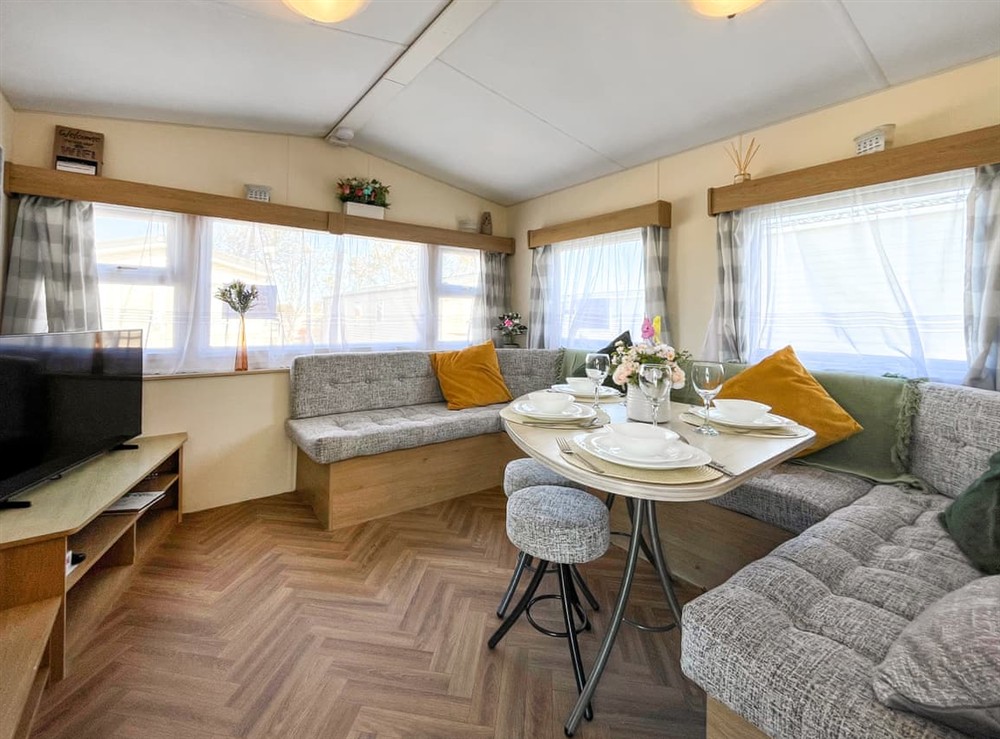 Open plan living space at E&M in Towyn, Clwyd