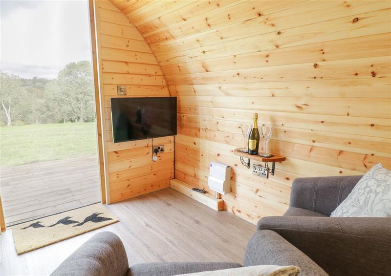 Enjoy the living room at Embden Pod at Banwy Glamping, Llanfair Caereinion