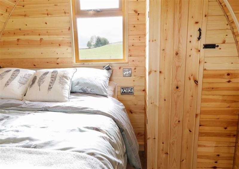 One of the bedrooms at Embden Pod at Banwy Glamping, Llanfair Caereinion