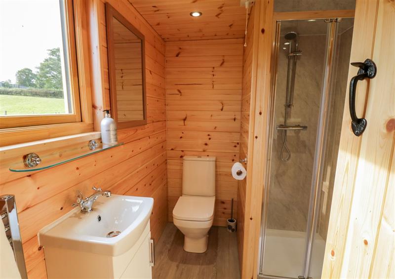The bathroom at Embden Pod at Banwy Glamping, Llanfair Caereinion