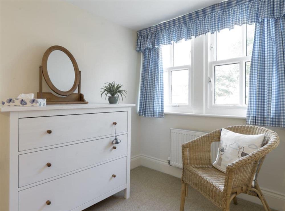 Dressing area within master bedroom at Embleton Cottage in Beadnell, Northumberland