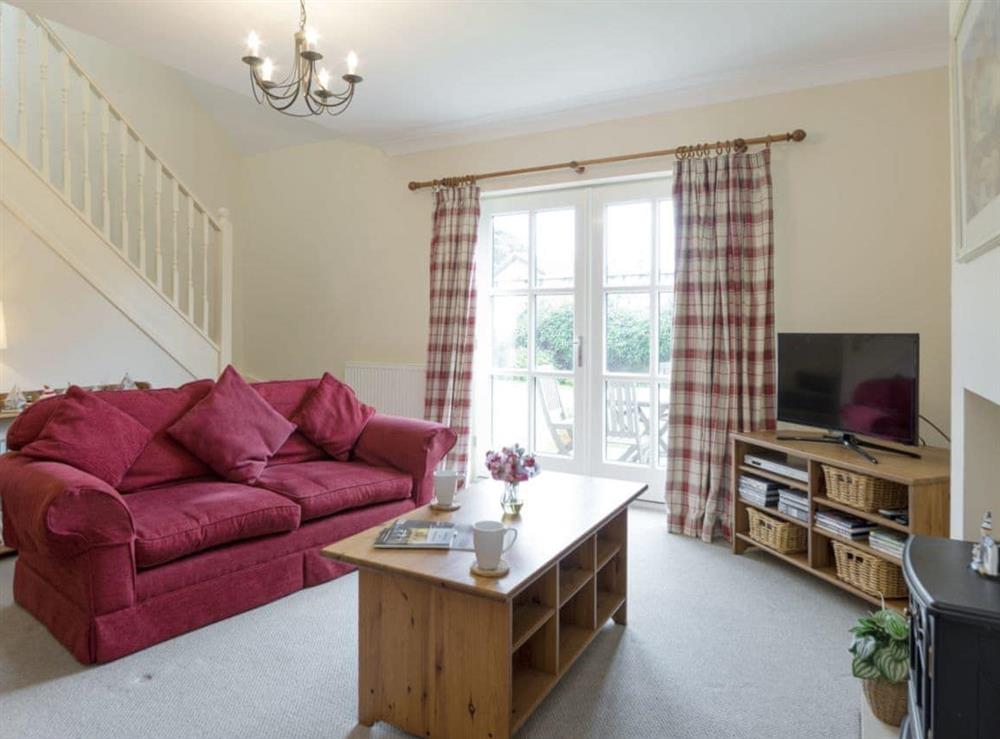 Spacious living room at Embleton Cottage in Beadnell, Northumberland