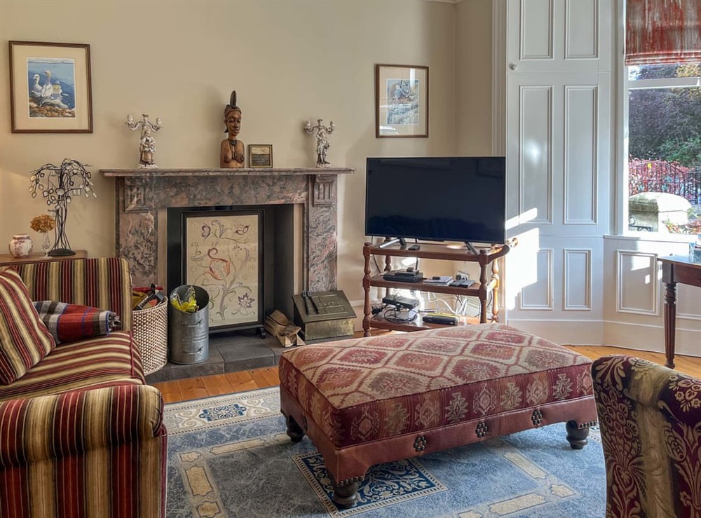 Living room at Embleton House in Berwick-upon-Tweed, Northumberland