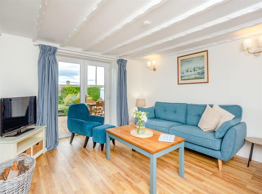 Living room at Emerald Cottage in Burghead, Morayshire