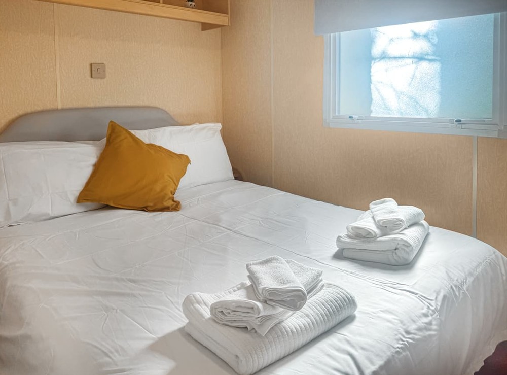 Double bedroom at Emerald Pines in Hexham, Northumberland
