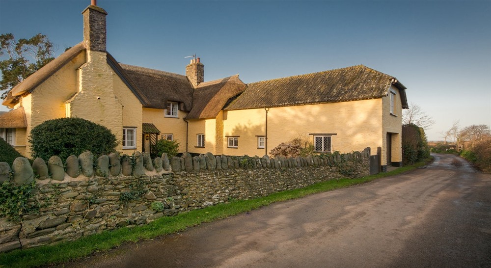 Exterior of Lower House, Minehead, Somerset at Emley Farmhouse in Godalming, Surrey