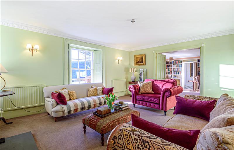 This is the living room at Emmetts Grange House, Simonsbath