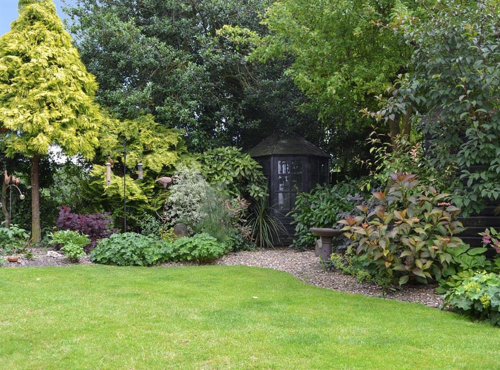 Garden at End Cottage in Tibthorpe, near Driffield, North Humberside