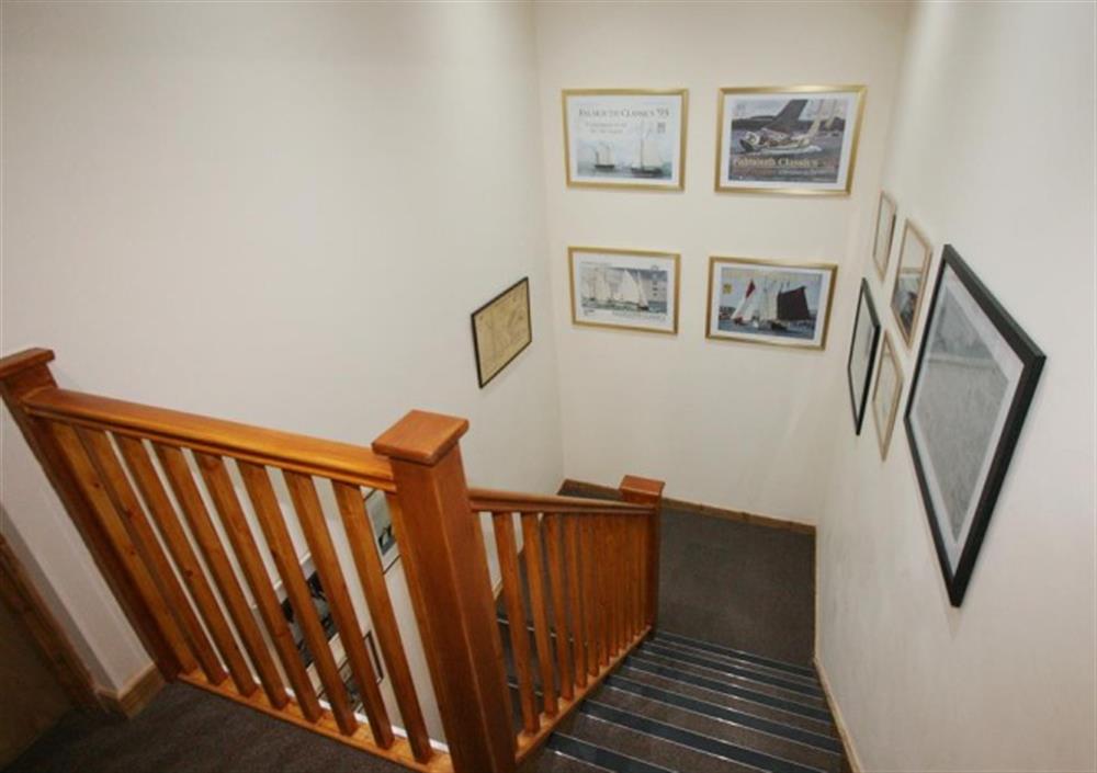 Communal staircase at Endeavour in Falmouth