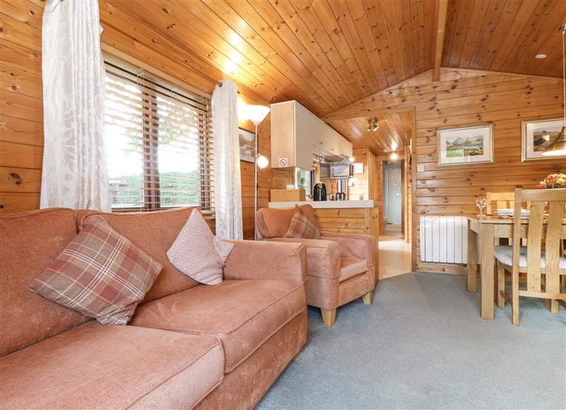 The living area at Ennerdale Lodge, Burnside Park near Keswick