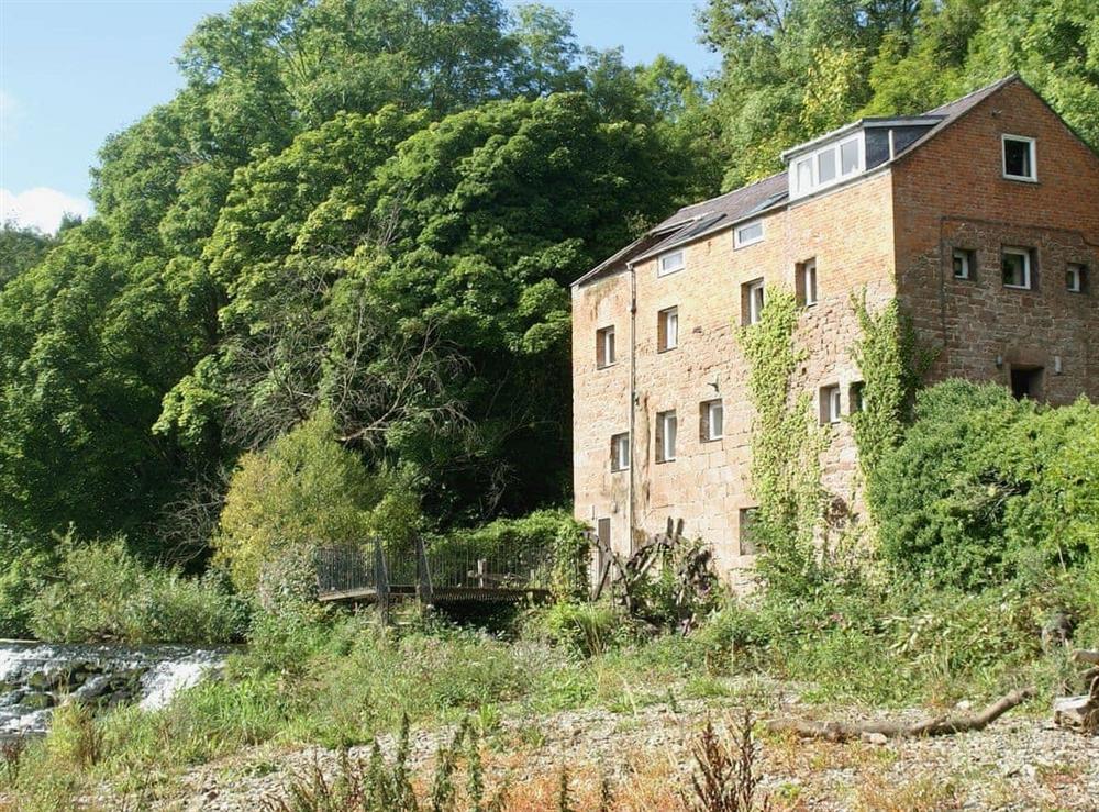 Unique, converted water mill at Erbistock Mill in Erbistock, near Llangollen, Clwyd