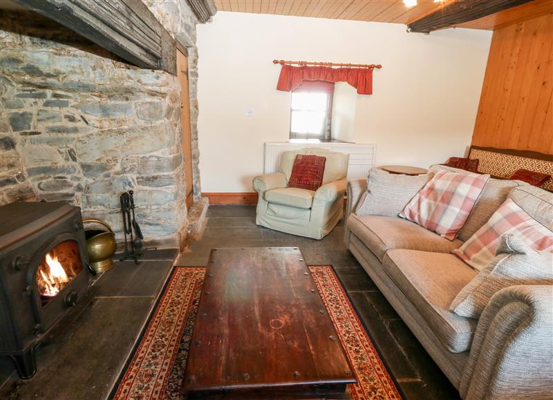 This is the living room at Ereiniog, Tremadog