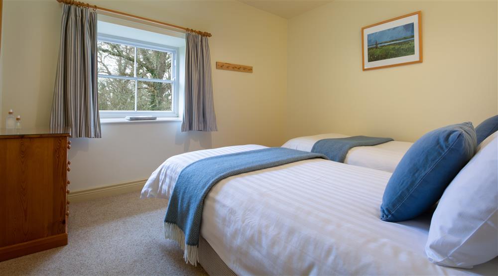The twin bedroom at Erne View in Enniskillen, County Fermanagh