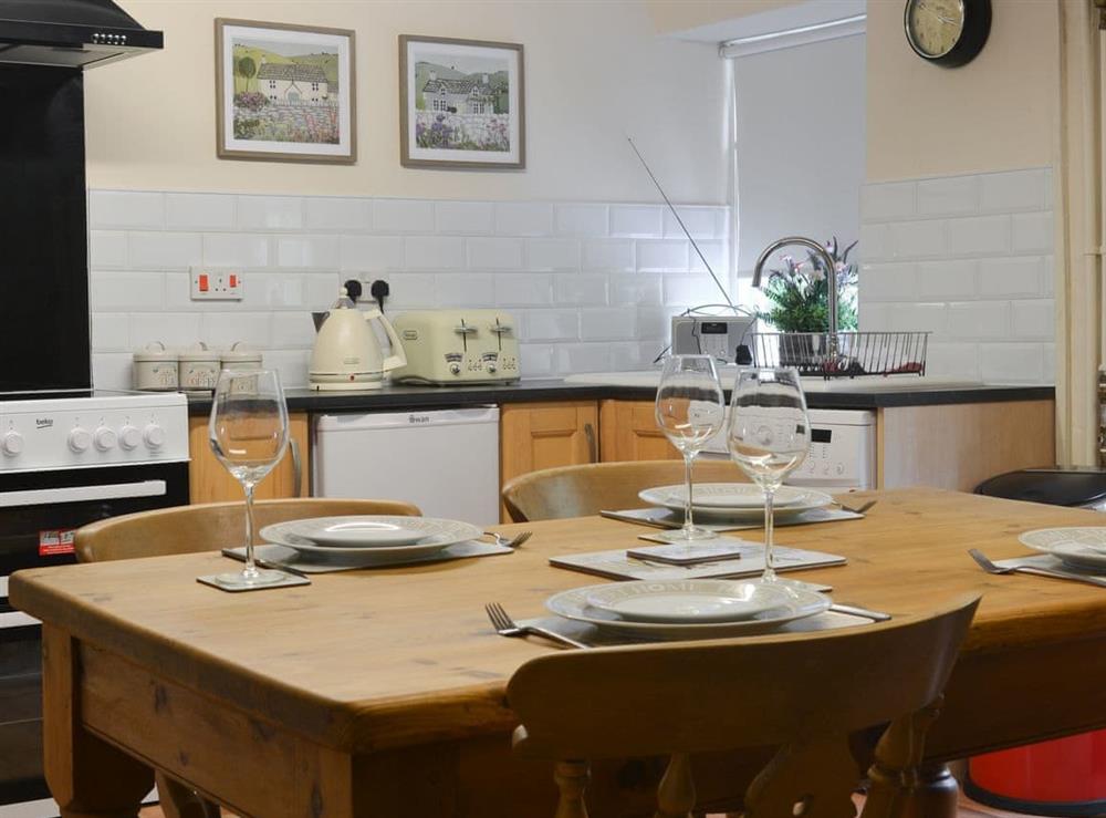 Kitchen with dining area at Esk Dale View in Grosmont, near Whitby, North Yorkshire