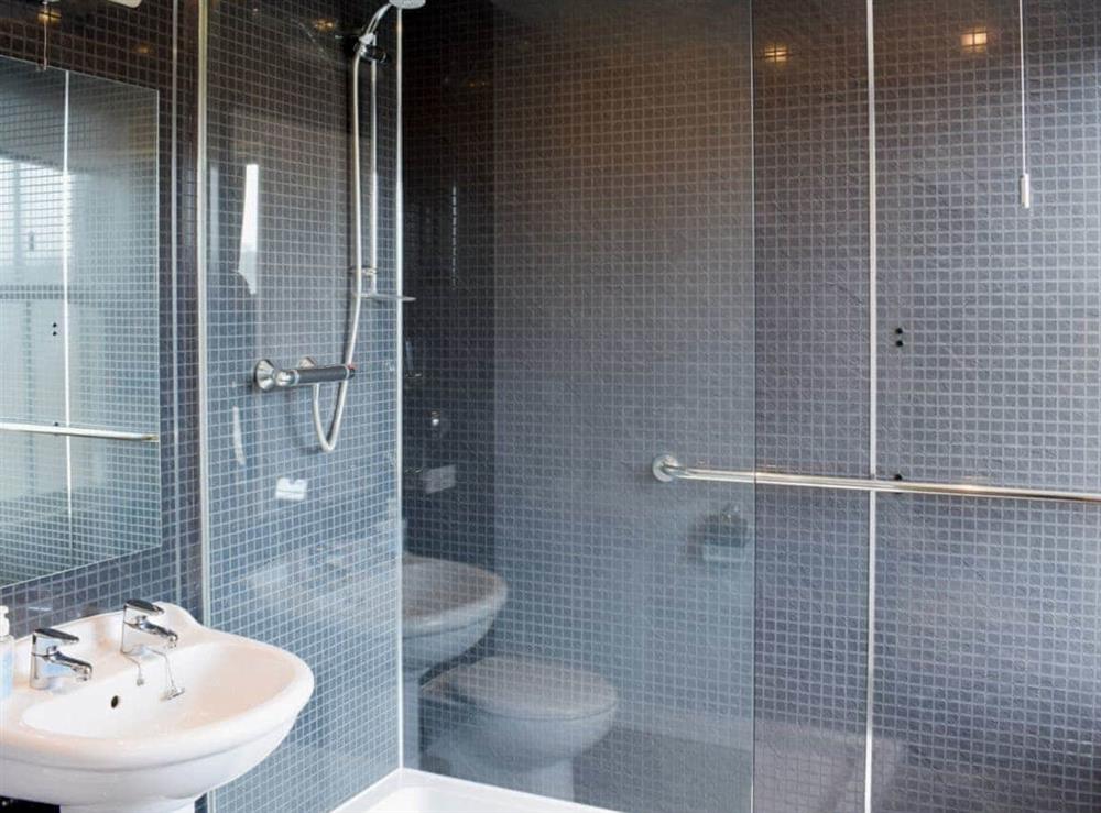 En-suite shower room at Esk View in Whitby, Yorkshire Coast & Wolds
