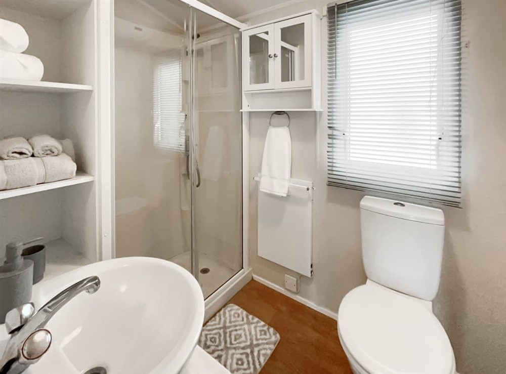 Bathroom at Eskside Lodge in Brechin, Aberdeenshire