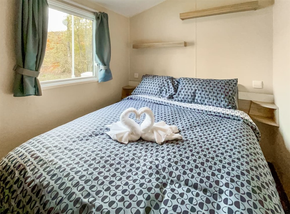 Double bedroom at Eskside Lodge in Brechin, Aberdeenshire
