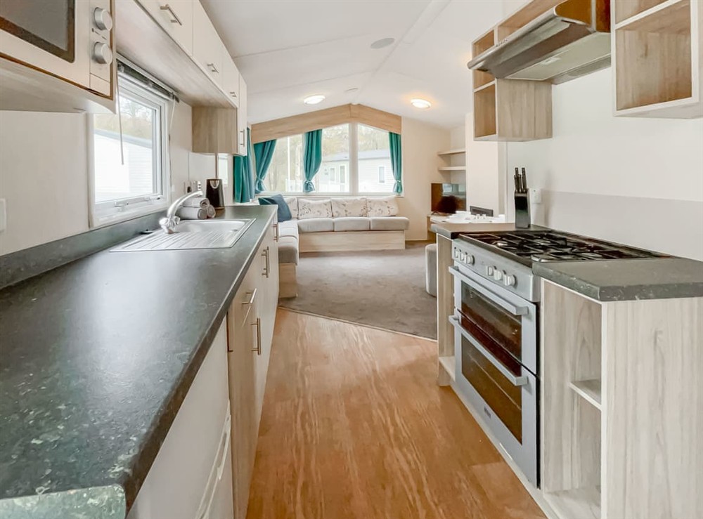 Kitchen at Eskside Lodge in Brechin, Aberdeenshire