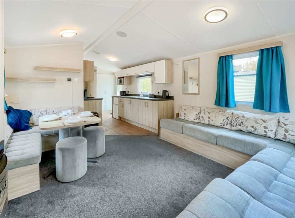 Open plan living space (photo 2) at Eskside Lodge in Brechin, Aberdeenshire