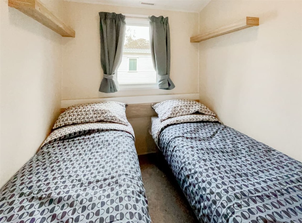 Twin bedroom (photo 2) at Eskside Lodge in Brechin, Aberdeenshire