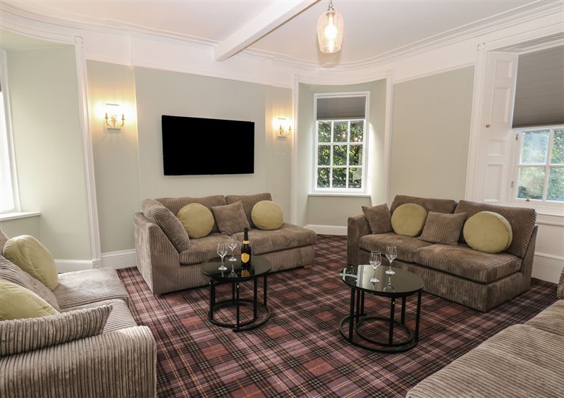 Relax in the living area at Eskvale House, Langholm