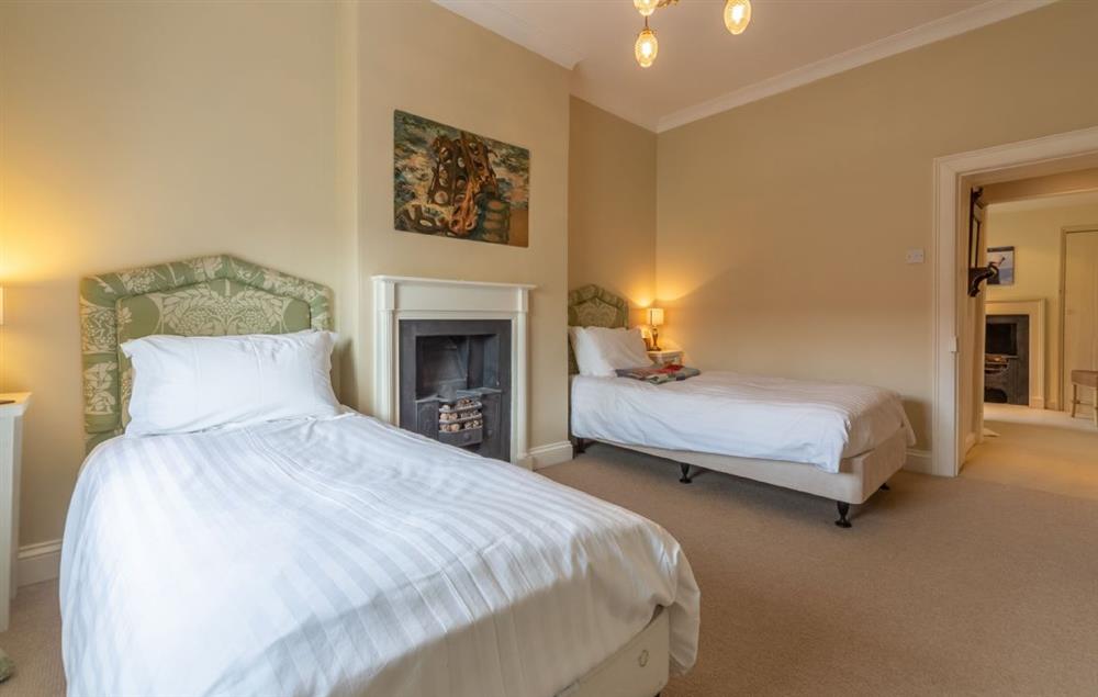 Bedroom three with 3’ twin beds at Estcourt House, Burnham Market