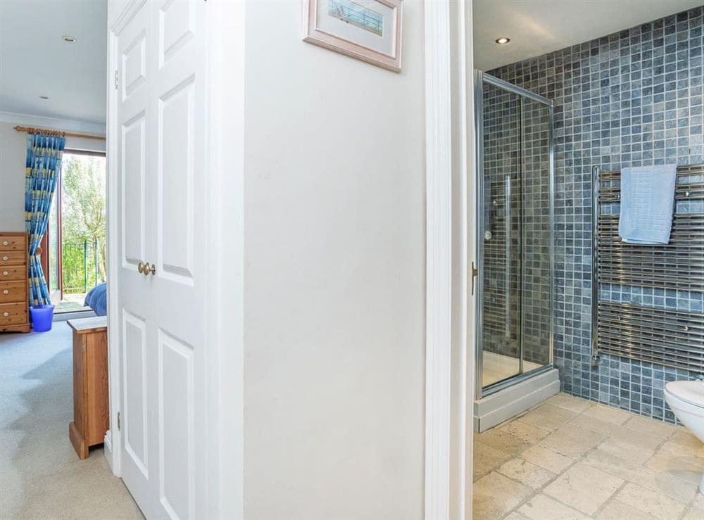 En-suite with shower room at Estuary Heights in Fowey, Cornwall