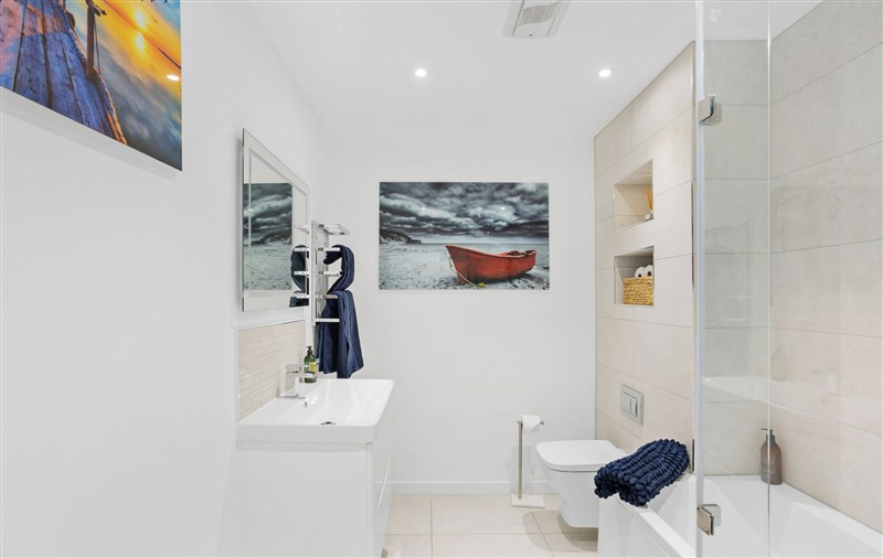 The bathroom at