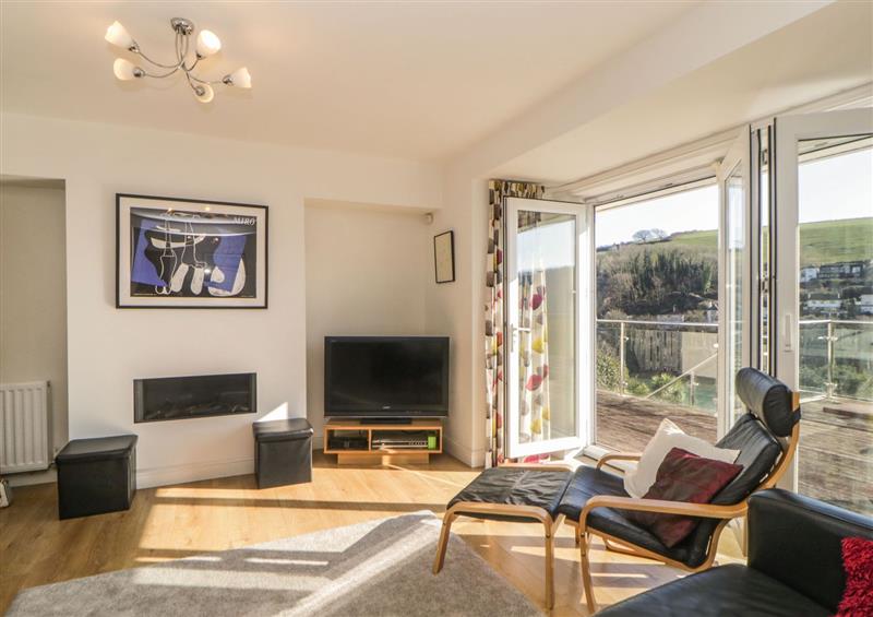 Enjoy the living room at Estuary View, Newton Ferrers