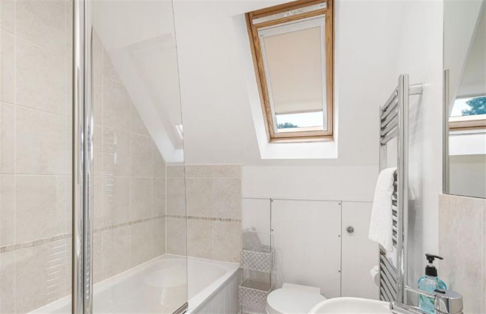 The family bathroom on the second floor services bedrooms four and five at Estura, Lelant