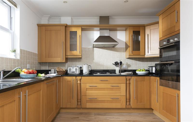 The kitchen at Estura, Cornwall