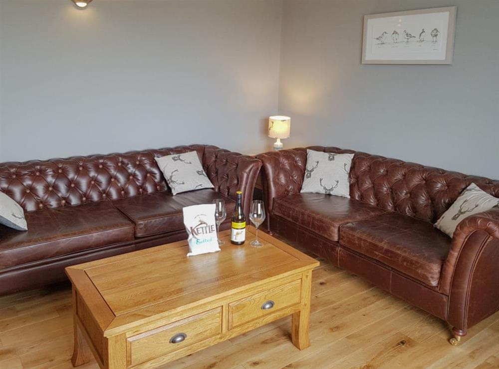 Comfortable living room at Ethels House in Armadale, near Bettyhill, Highlands, Caithness