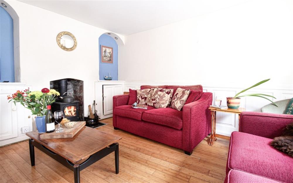 Living room at Eventide in Cawsand